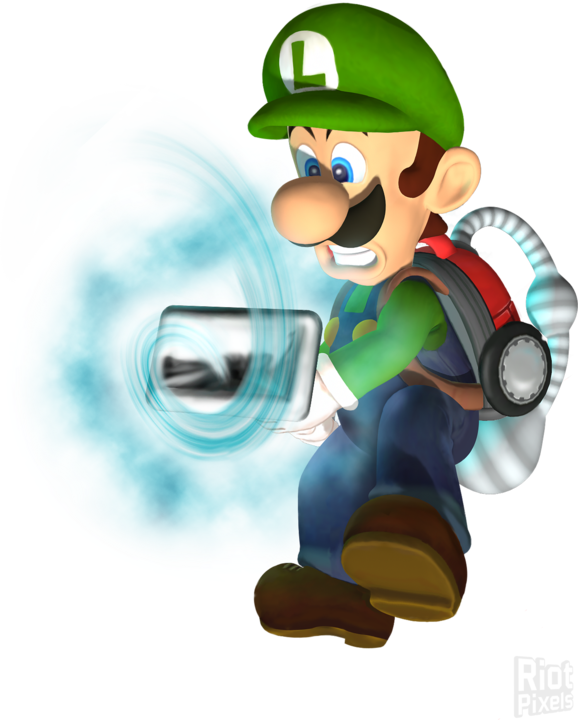 Luigi Mansion Art (578x720), Png Download