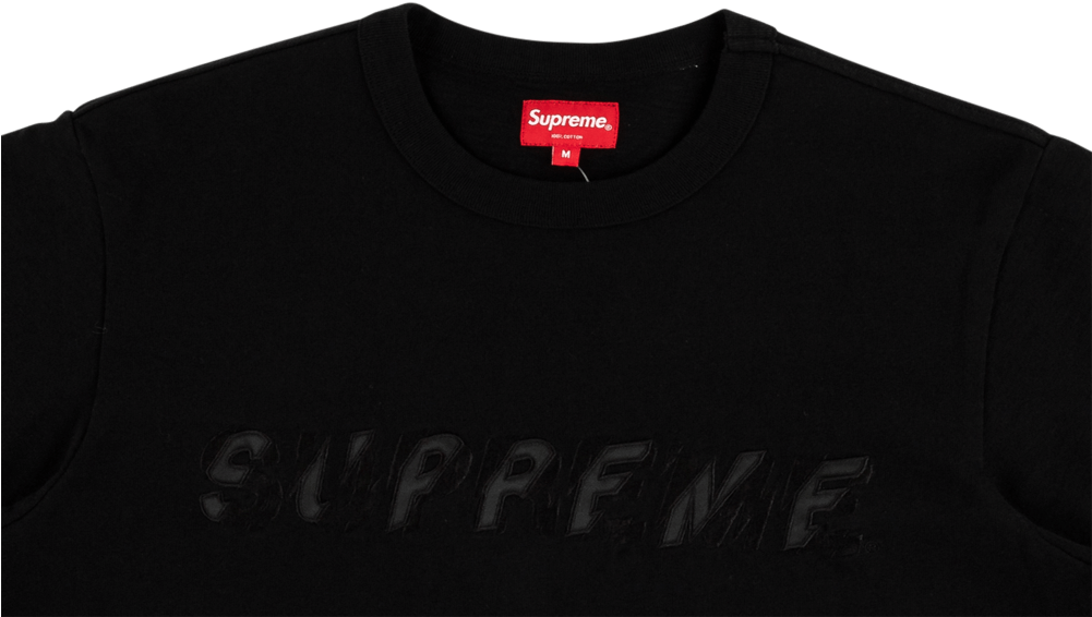 Supreme Shatter Ss Top Black (1000x600), Png Download