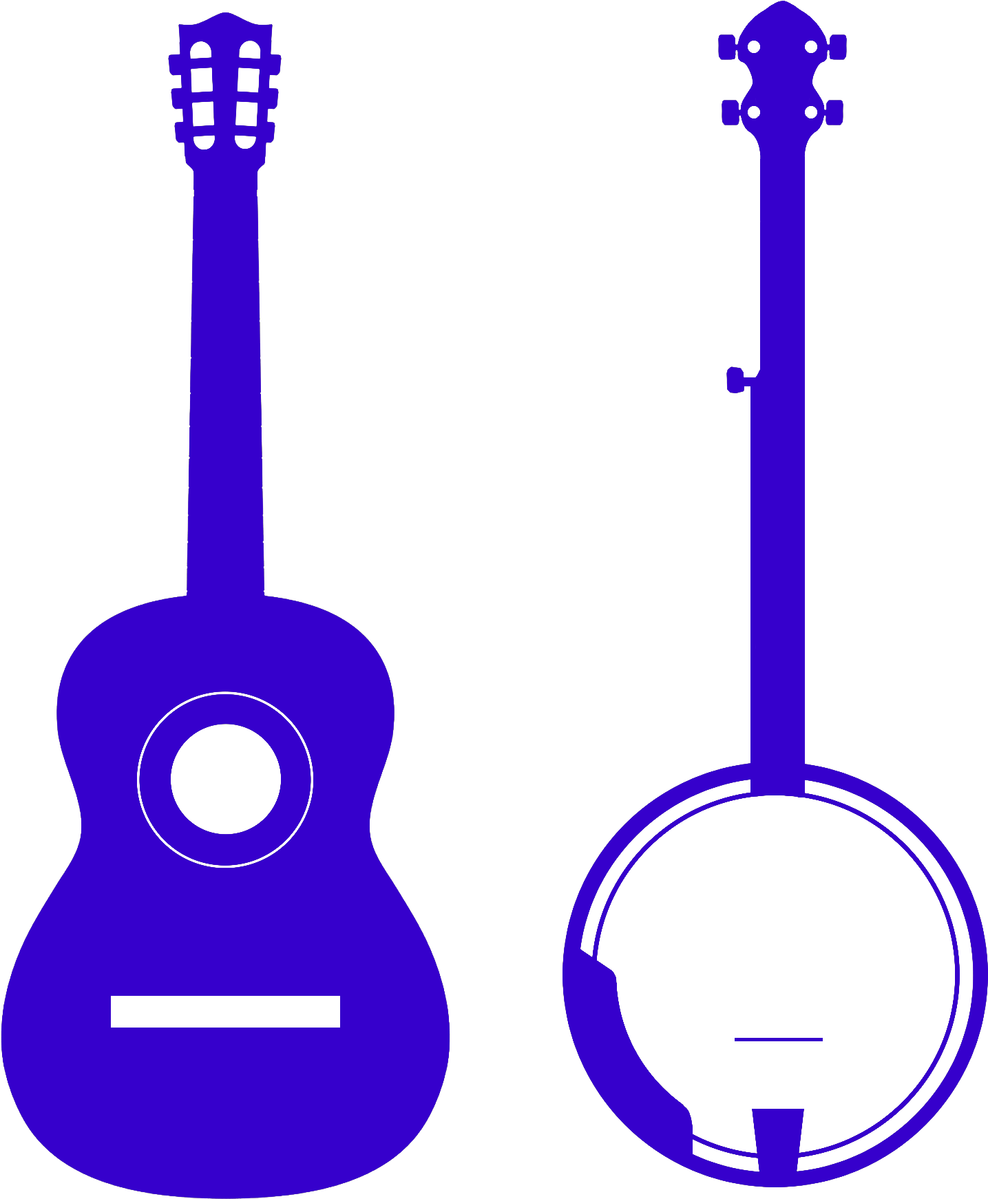 Banjoandguitar (1950x1950), Png Download