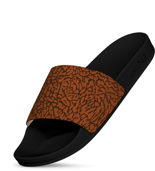 Slides Spanish Brown Elephant - Slip-on Shoe (600x635), Png Download