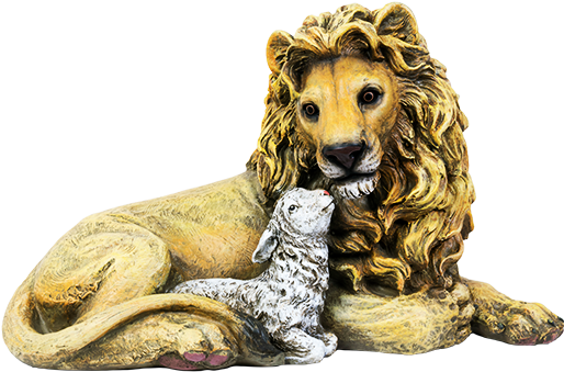 Lion & Lamb - Masai Lion (543x717), Png Download