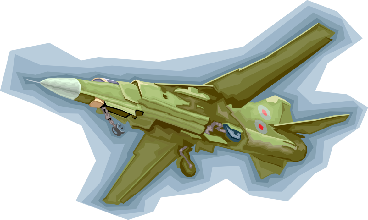 Vector Illustration Of Military Airforce Jet Airplane - Mcdonnell Douglas F/a-18 Hornet (1170x700), Png Download