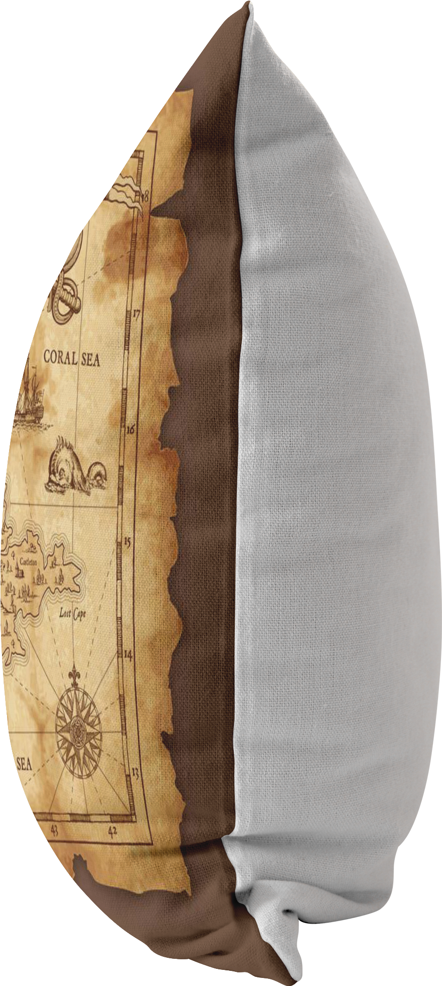 Treasure Map Pillow - Throw Pillow (2000x2000), Png Download