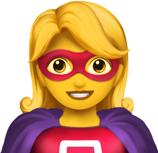 Here Are All The New Emojis Coming To Iphones Later - Superhero Emoji (320x320), Png Download