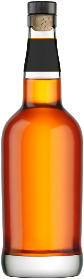Bottle Of On A - Clip Art Whiskey Bottle (817x978), Png Download