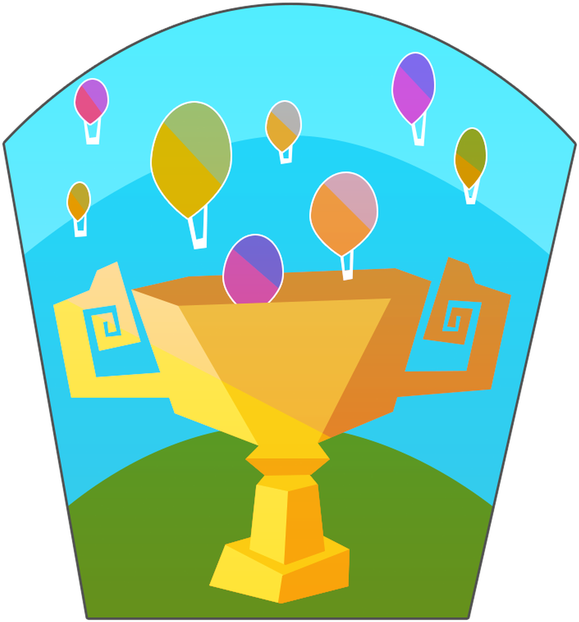Hot Air Balloon (1292x1292), Png Download
