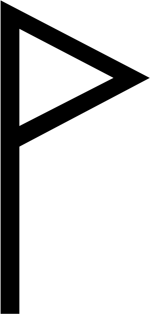 Flag Clipart Plain - Koron Sign (498x1023), Png Download