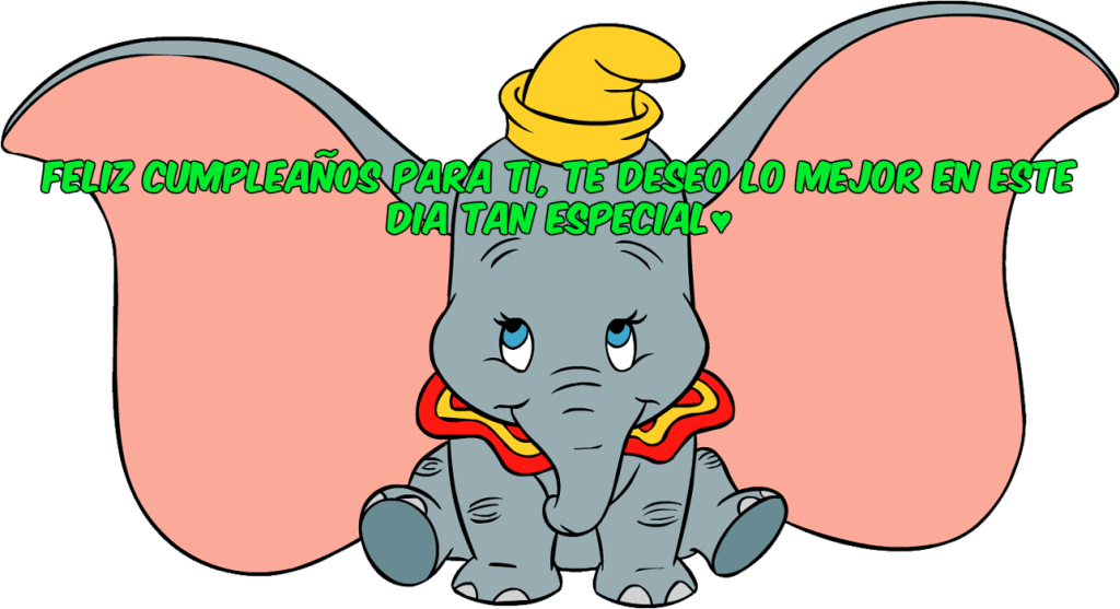 Imagenes De Cumpleaños De Dumbo - Dumbo Png (1024x557), Png Download