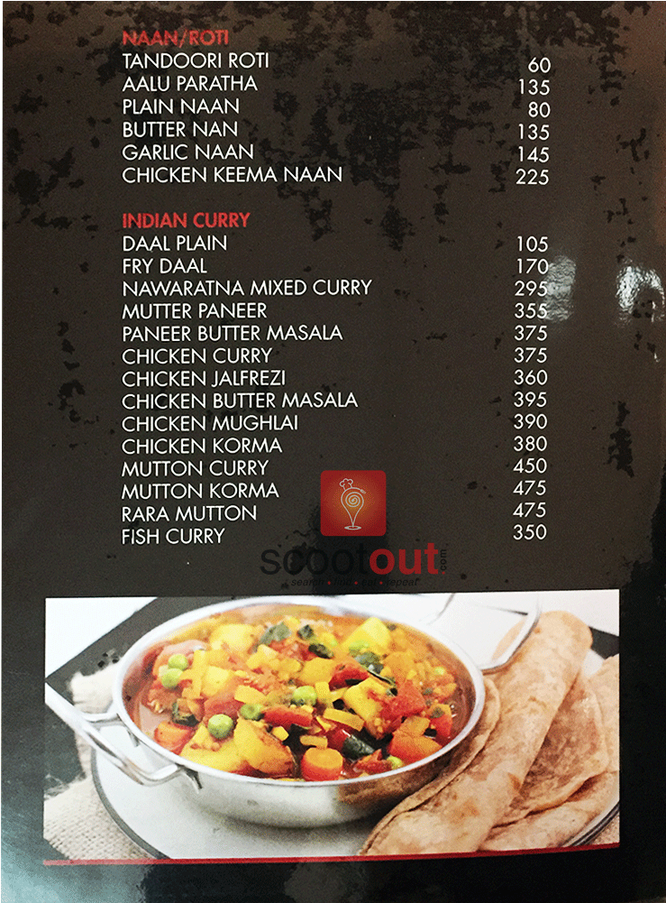 The Buffet Restaurant & Bar - Roti And Curry Chicken Png (1000x1000), Png Download