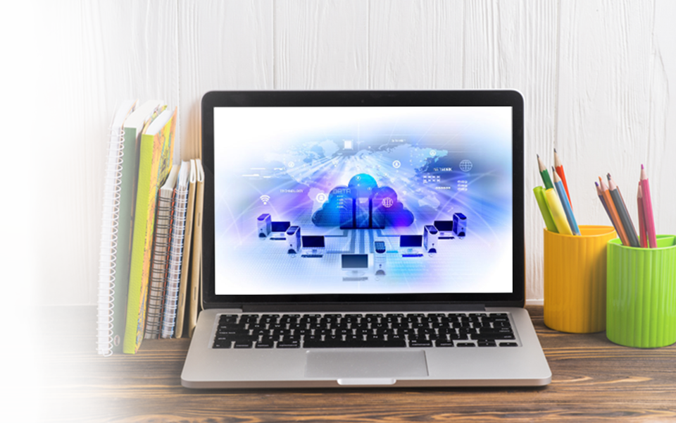 Cloud Hosting - Netbook (960x600), Png Download