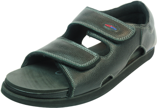 Shearwater Supreme Leather Men Diabetic Footwear - Flip-flops (600x702), Png Download