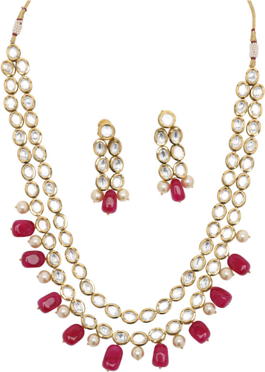 Anushka Necklace Set - Necklace (758x800), Png Download