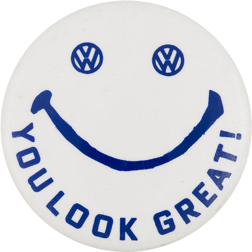 Volkswagen Smiley - Yellow And Red (1000x945), Png Download