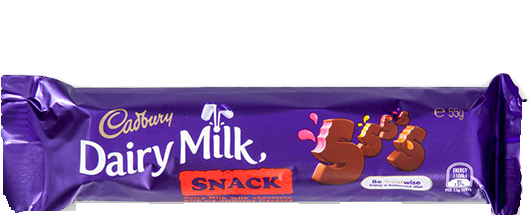 Dairy Milk Snack 55g - Chocolate Bar (600x600), Png Download