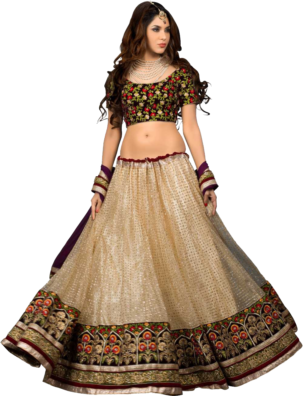 Designer Gujarati Chaniya Choli (1000x1333), Png Download