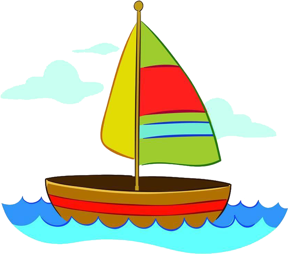 Picture Transparent Sailing Ship Clip Art Hand Drawn - Barco De Vela Dibujo (1000x1000), Png Download