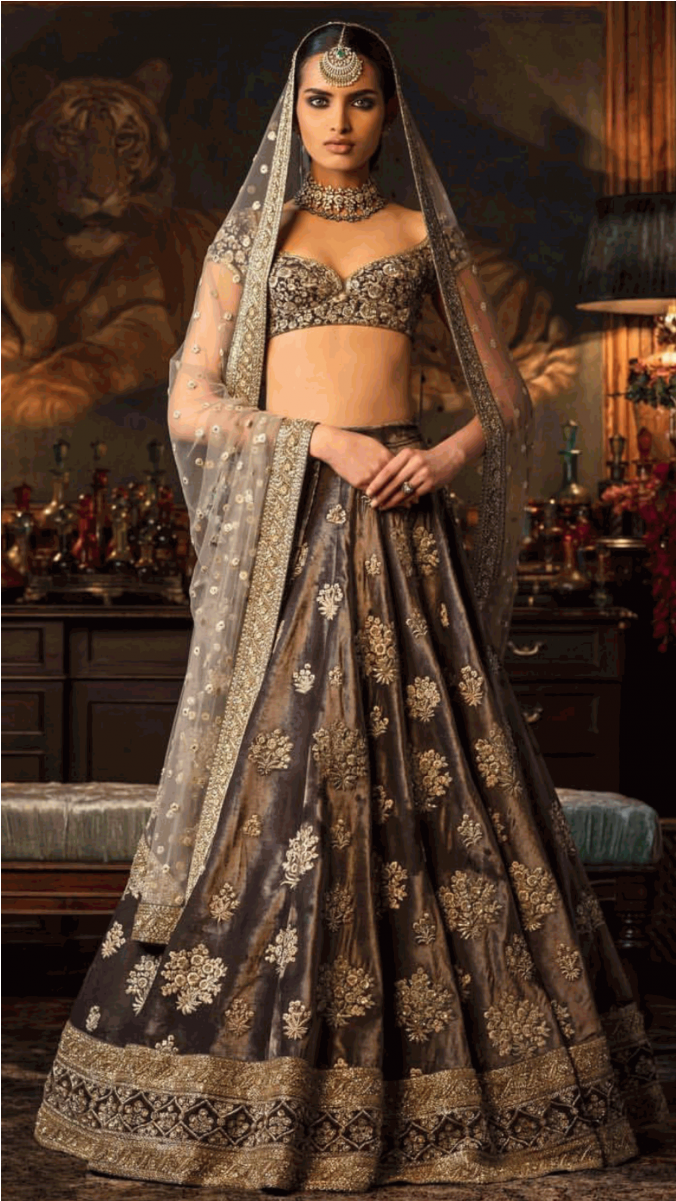 -20% Bridel Brown Lehenga - Designer Bridal Lehenga (1200x1200), Png Download