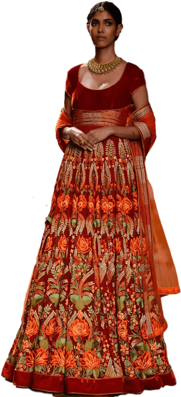 Red Color Floor Length Anarkali In Velvet - Photo Shoot (540x810), Png Download