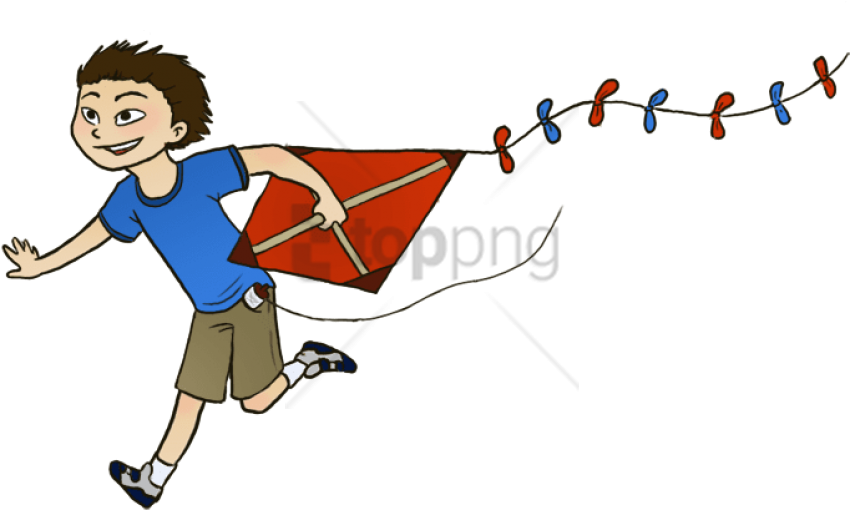 Free Png Kite Flying Day - Fly A Kite Png (850x510), Png Download