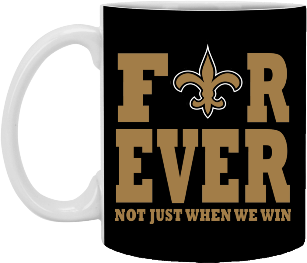 For Ever New Orleans Saints Mug Cup Coffee Gift - Beer Stein (1024x1024), Png Download