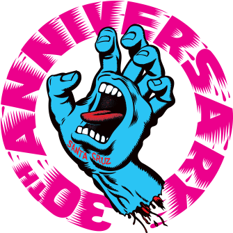 Santa Cruz Screaming Hand (1060x357), Png Download