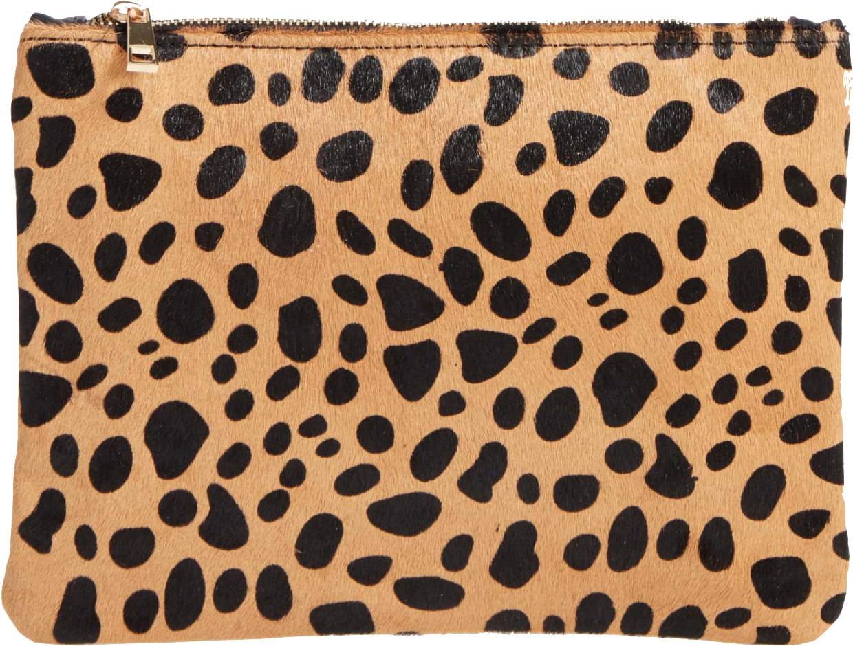 Leopard Print Clutch - Bp Leopard Print Genuine Calf Hair Clutch (1296x998), Png Download