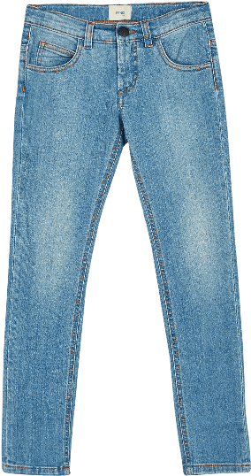 Blue Patches Skinny Jeans - Pocket (600x800), Png Download