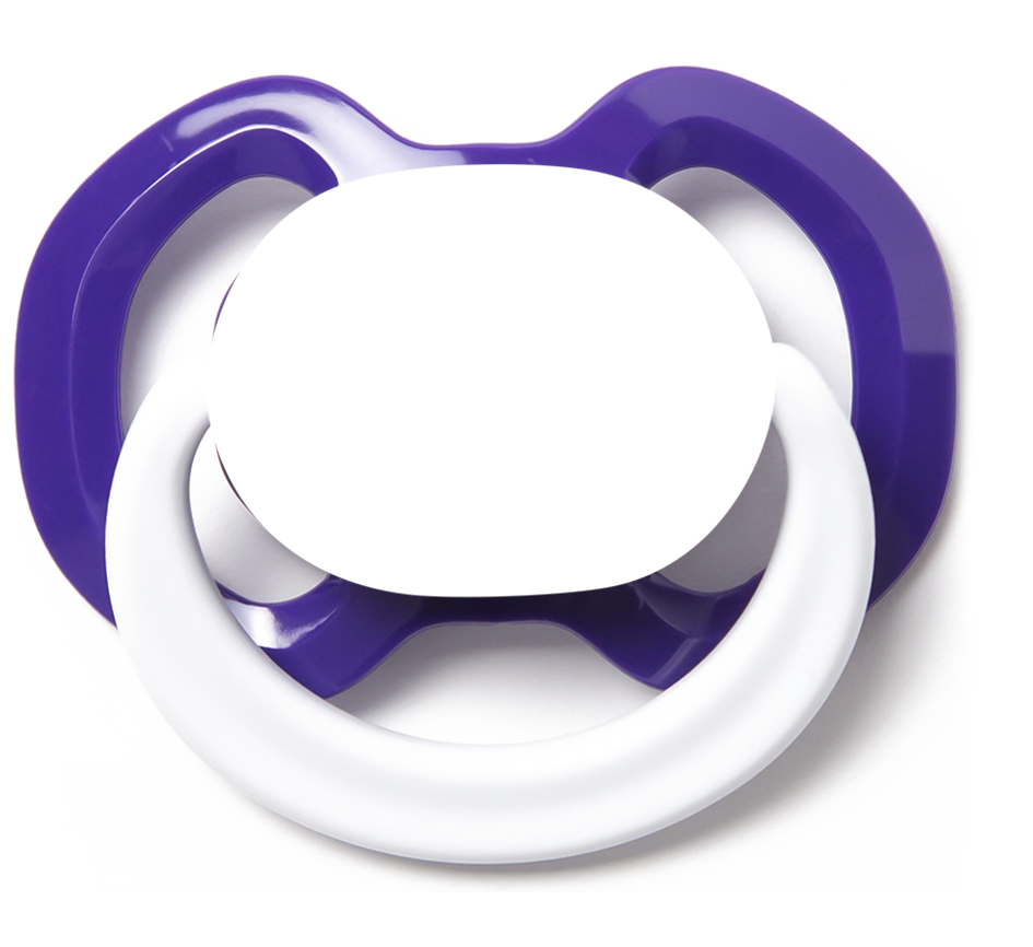 Download Custom Pacifiers Design Purple Pacifier Transparent