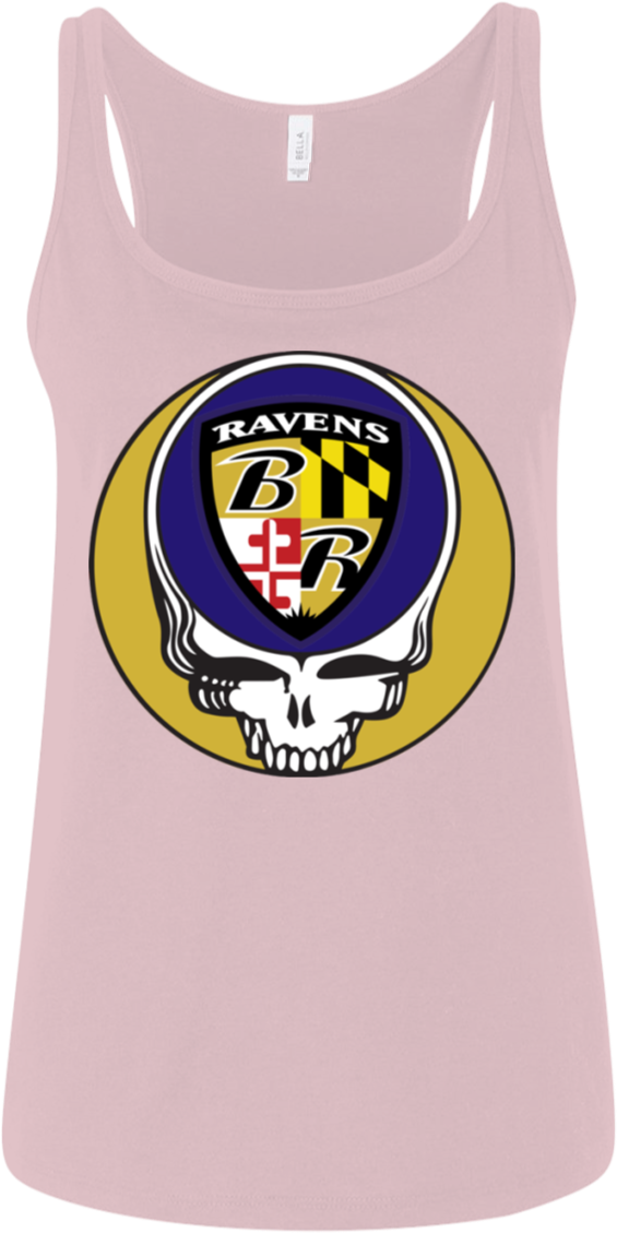 Ravens Shield Grateful Dead Design Ladies' Relaxed - Active Tank (1155x1155), Png Download