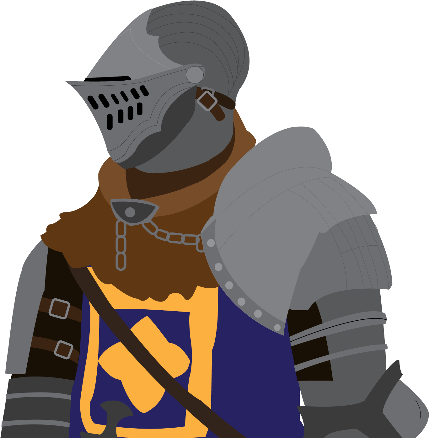 I Did A Simple Oscar Vector In Graphic Design Class - Dark Souls Oscar Png (2560x1440), Png Download