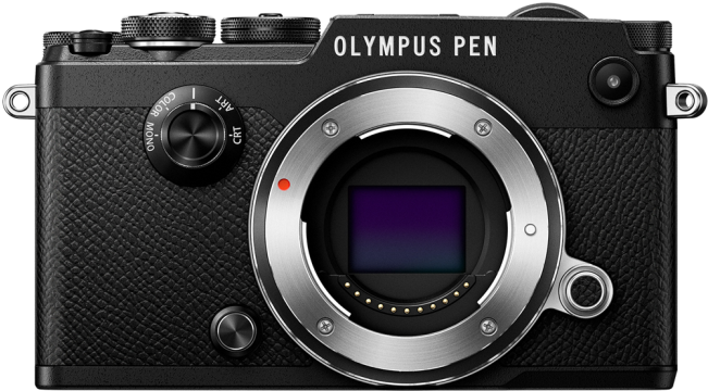 Pen-f Body Black - Olimpus Cameras (650x650), Png Download