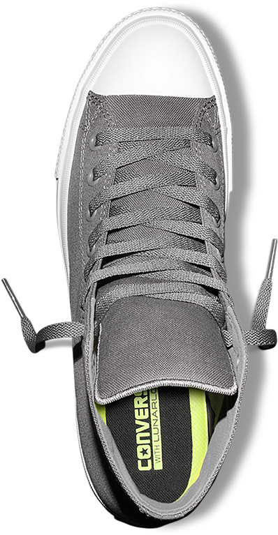 Converse Chuck Taylor All Star Ii High 'charcoal' - Converse All Star Chuck Taylor Ii Hi 150147c Thunder (1000x768), Png Download