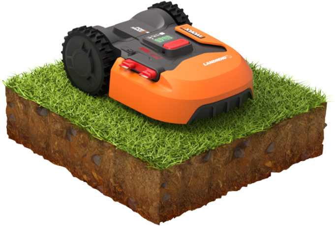 Robotic Lawn Mower - Worx (757x757), Png Download