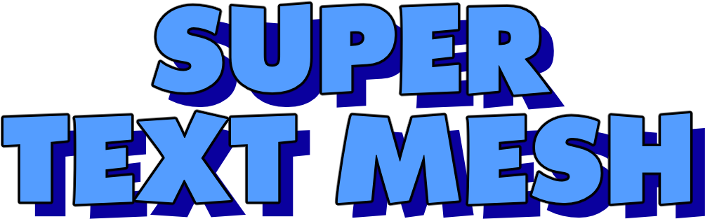 Super Text Mesh Documentation (1024x313), Png Download