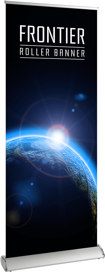 Blank Banner Template Png Download - Frontier Pull Up Banner (1000x1000), Png Download