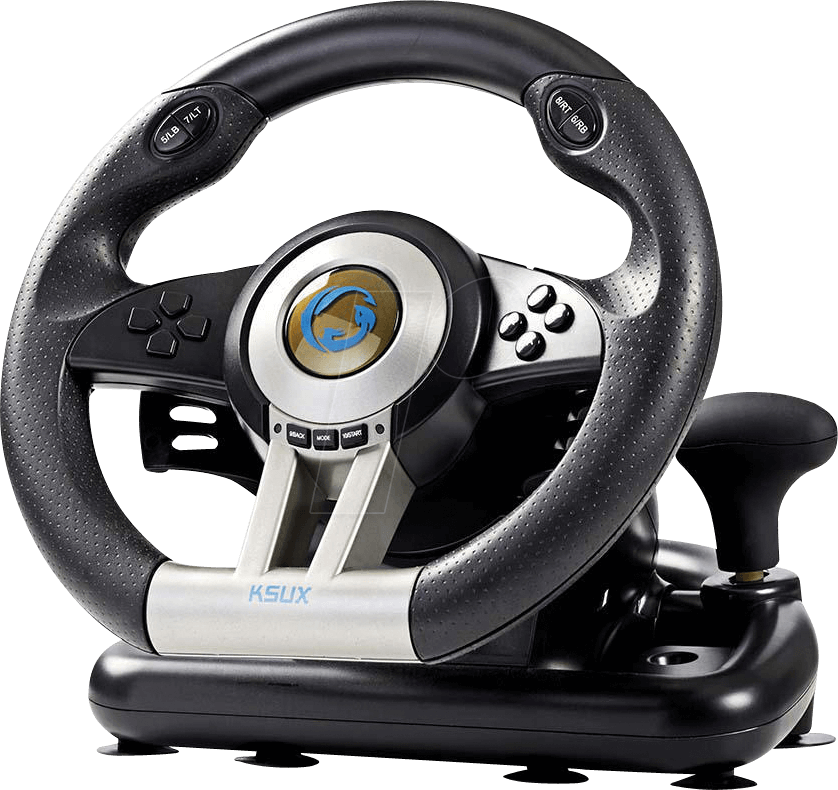Gaming Steering Wheel, Manual Shifter Option, Foot - Steering Wheel (838x790), Png Download