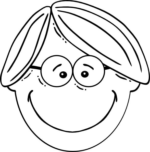 How To Set Use Boy With Glasses Svg Vector (588x598), Png Download
