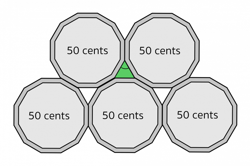 Dodecahedrons, Equilateral Triangles In The Gaps - Diagram (870x578), Png Download