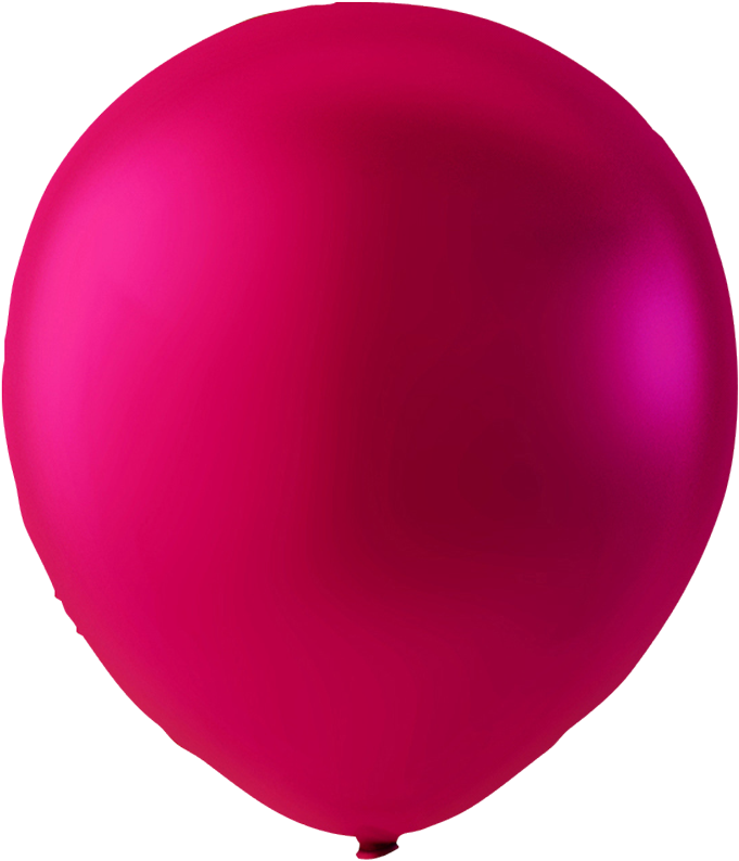 Kumipallot 100kpl, Metallic Pink - Balloon (1000x1000), Png Download
