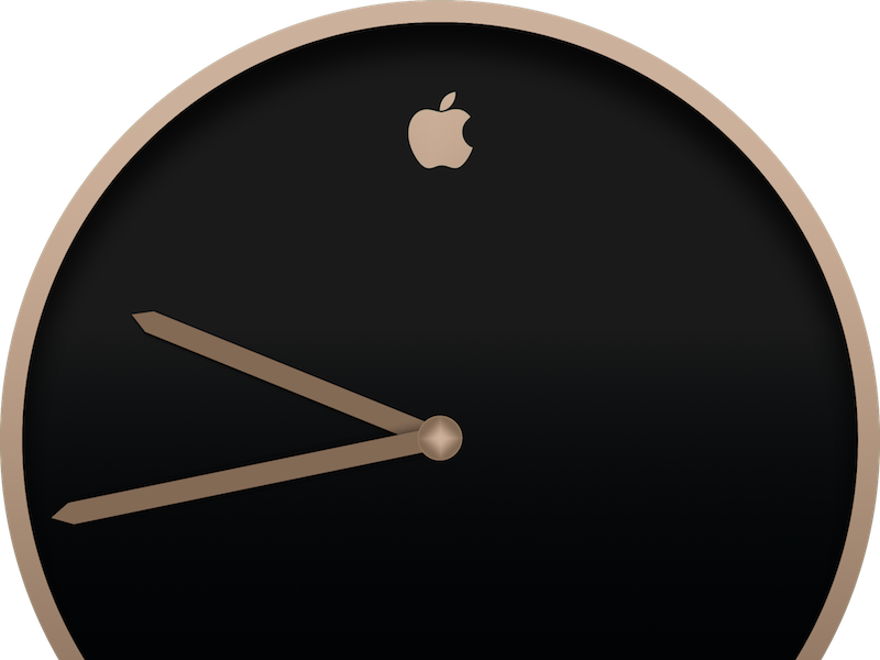 Apple Movado Champagne Watch Wip Typography Retro Old - Profile Button (800x600), Png Download