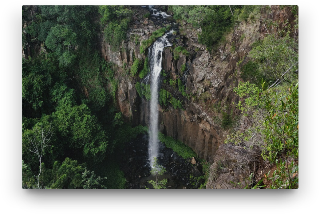 Canvas By Arj - Waterfall (1080x1080), Png Download