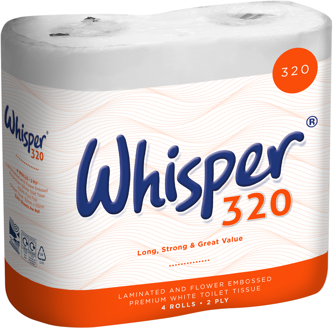 Offering 320 Sheets The Longest Roll Within The Whisper - Toilet Paper (1163x1143), Png Download