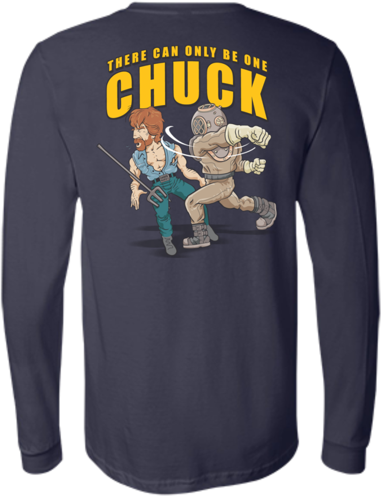 Chuck Norris Jersey Cotton Long Sleeve Supsalv - Sweatshirt (1024x1024), Png Download