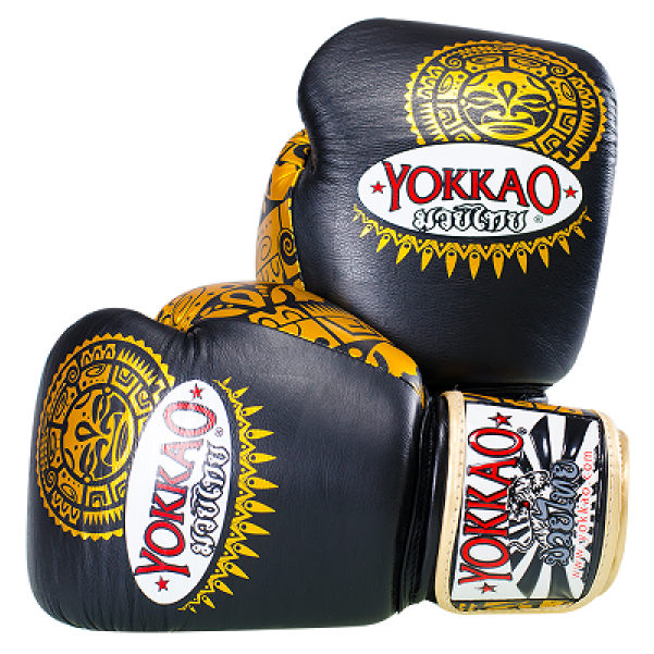Yokkao Maui Black Gold Boxing Gloves - Yokkao Gloves 10oz (600x750), Png Download