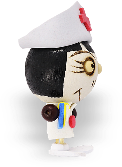 Crazy Head Magnet - Stuffed Toy (709x709), Png Download