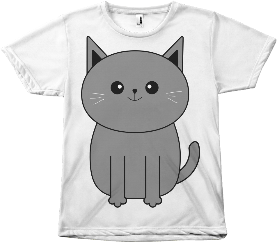 Cartoon Cats And Fish (1024x1024), Png Download