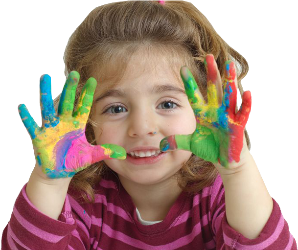 Paints-hands - Royalty-free (731x510), Png Download
