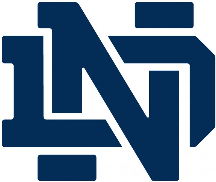 Notre Dame Fighting Irish Iron On Stickers And Peel-off - Notre Dame Fighting Irish (750x930), Png Download
