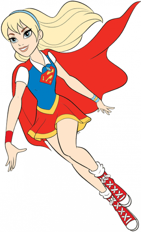 Dc Superhero Girls Supergirl Clipart (450x743), Png Download