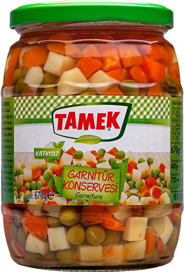 Tamek 720gm Garniture - Közlenmiş Biber (600x600), Png Download
